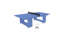 Ledge Lounger Table Tennis — Sky Blue Base-Black Net-White Paddles-Black Accent