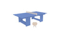 Ledge Lounger Table Tennis — Sky Blue Base-Cloud Net-Cloud Paddles-Cloud Accent