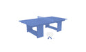 Ledge Lounger Table Tennis — Sky Blue Base-Sky Blue Net-White Paddles-Sky Blue Accent