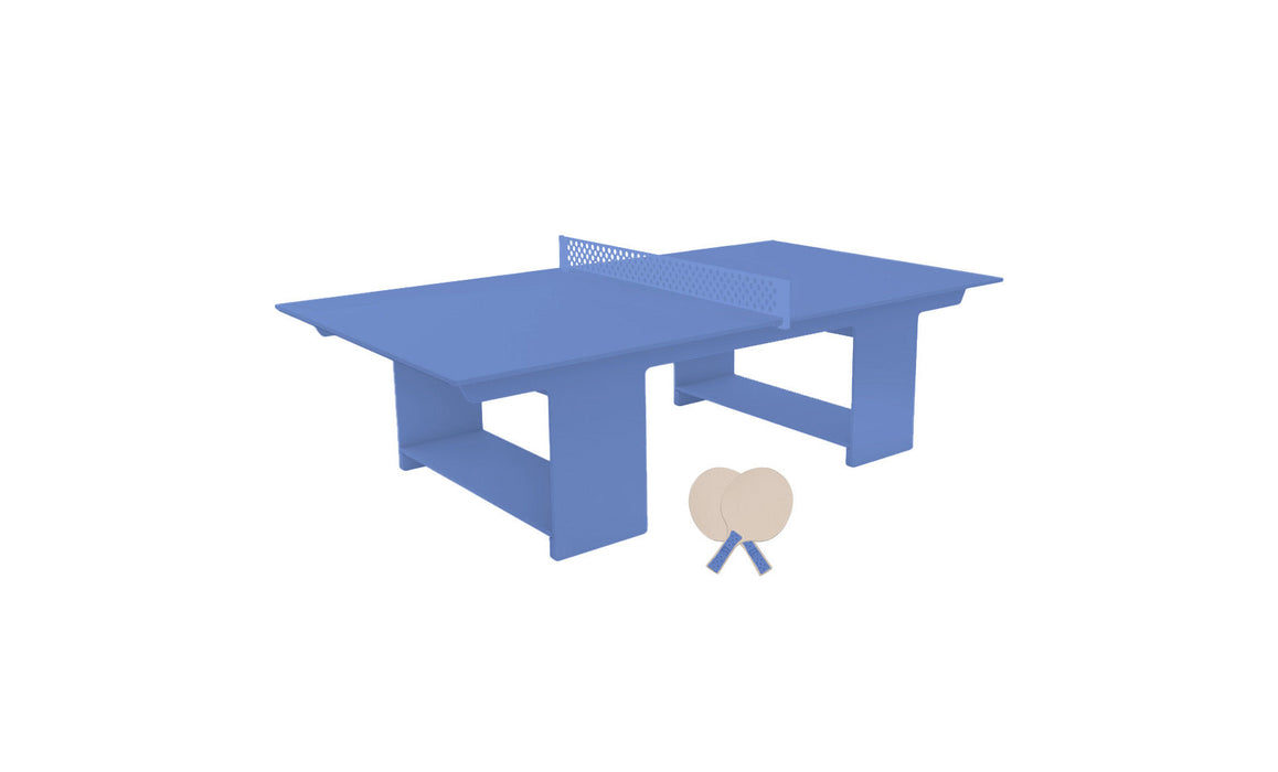 Ledge Lounger Table Tennis — Sky Blue Base-Sky Blue Net-Cloud Paddles-Sky Blue Accent