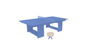 Ledge Lounger Table Tennis — Sky Blue Base-Sky Blue Net-Cloud Paddles-Sky Blue Accent