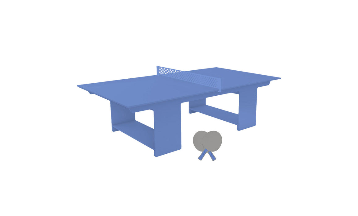 Ledge Lounger Table Tennis — Sky Blue Base-Sky Blue Net-Gray Paddles-Sky Blue Accent