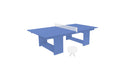 Ledge Lounger Table Tennis — Sky Blue Base-White Net-White Paddles-White Accent