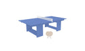 Ledge Lounger Table Tennis — Sky Blue Base-White Net-Cloud Paddles-White Accent