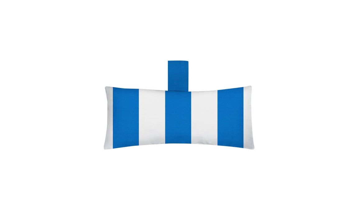 Ledge Lounger Autograph Chaise Headrest Pillow — Standard-BSA Blue Stripe