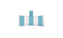 Ledge Lounger Autograph Chaise Headrest Pillow — Standard-TQSA Turquoise Stripe