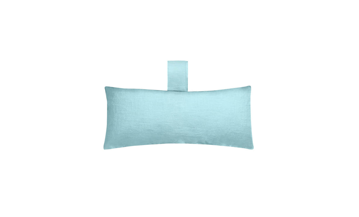 Ledge Lounger Autograph Chaise Headrest Pillow — Premium Stock-CMB Canvas Mineral Blue