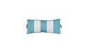 Ledge Lounger Signature Chaise Headrest Pillow — STD-TQSA Turquoise Stripe