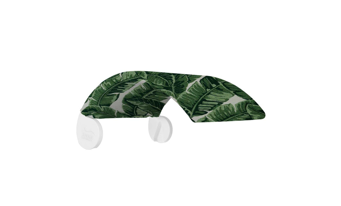 Ledge Lounger Signature Chair Shade — White Frame-TPJ Tropics Jungle Fabric