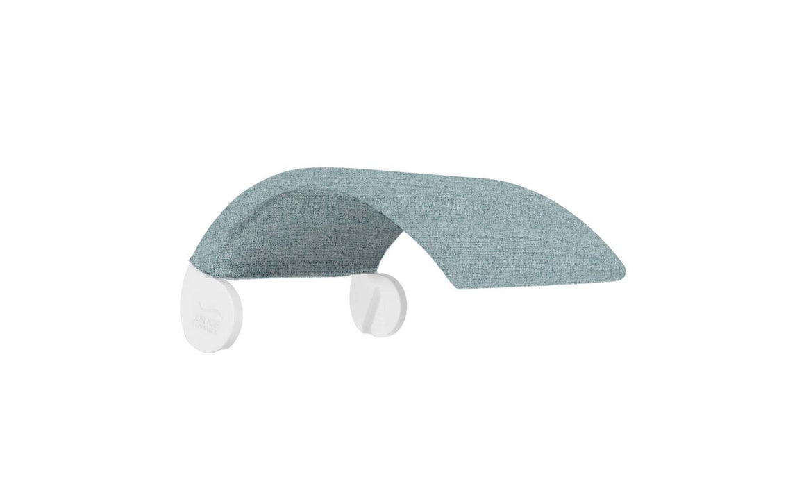 Ledge Lounger Signature Chair Shade — White Frame-JA Jetty Aruba Fabric