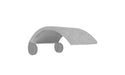 Ledge Lounger Signature Chair Shade — Gray Frame-SSL Seacrest Silver Lining Fabric