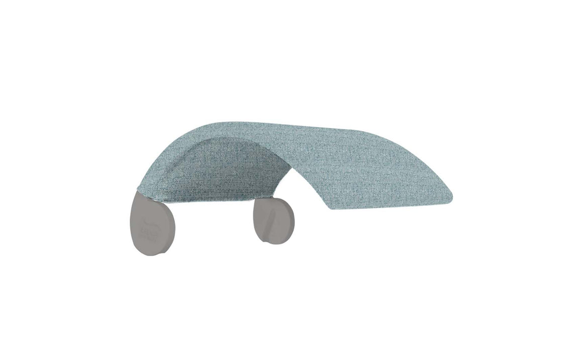 Ledge Lounger Signature Chair Shade — Gray Frame-JA Jetty Aruba Fabric