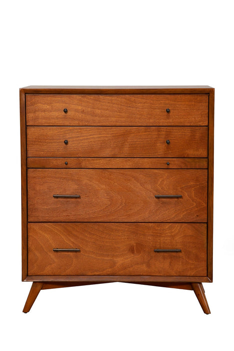 Alpine Furniture Flynn Chest, Chestnut