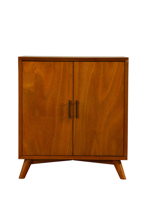 Alpine Furniture Flynn Small Bar Cabinet, Chestnut