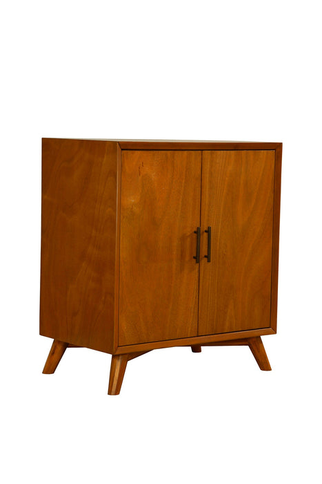 Alpine Furniture Flynn Small Bar Cabinet, Chestnut
