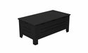 Ledge Lounger Mainstay Storage Coffee Table — Black