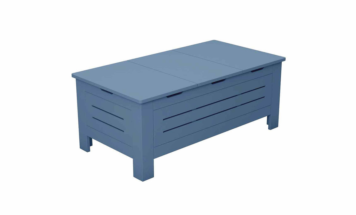 Ledge Lounger Mainstay Storage Coffee Table — Sky Blue