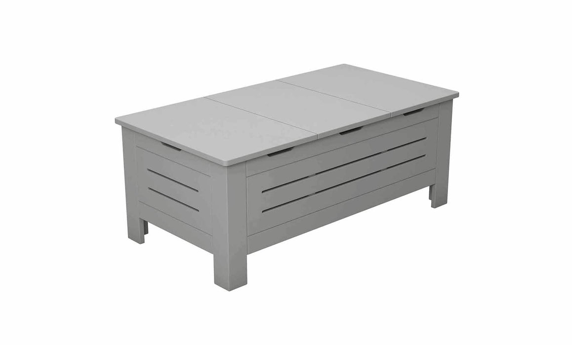 Ledge Lounger Mainstay Storage Coffee Table — Gray