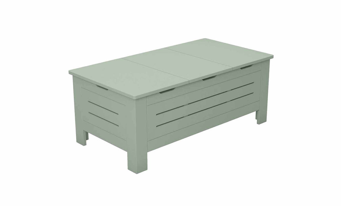 Ledge Lounger Mainstay Storage Coffee Table — Sage Green