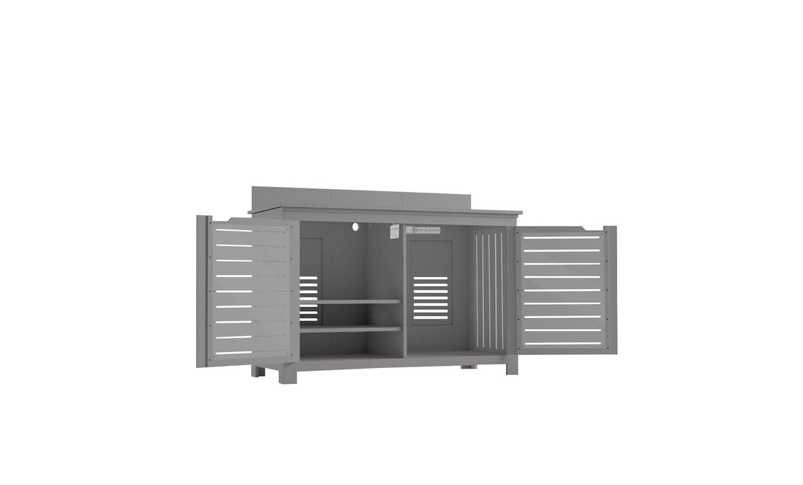 Ledge Lounger Mainstay Bar Credenza No Mount — Gray