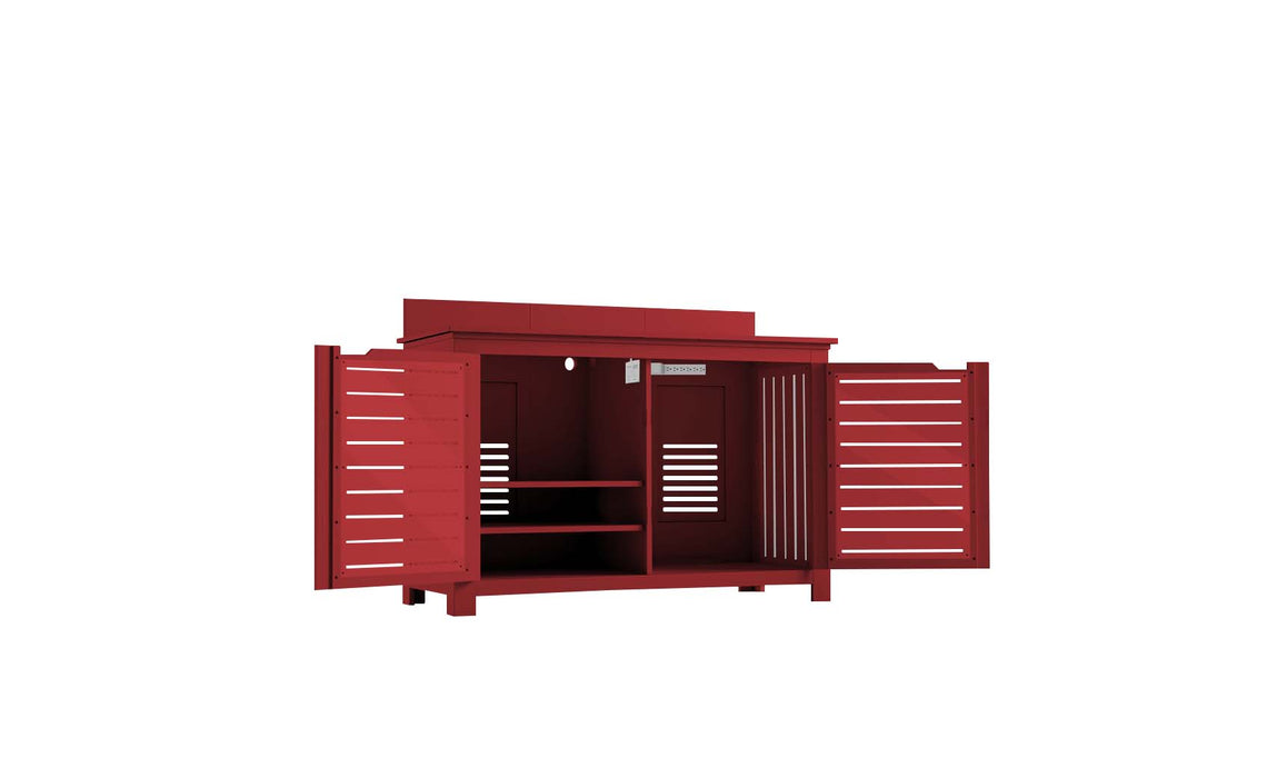 Ledge Lounger Mainstay Bar Credenza No Mount — Red