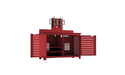Ledge Lounger Mainstay Bar Credenza — Red