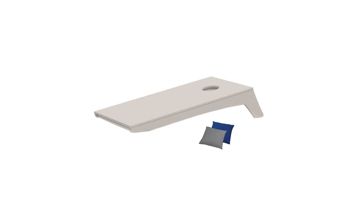 Ledge Lounger Cornhole — e-Cloud Board-White Bag Set 1-White Bag Set 2