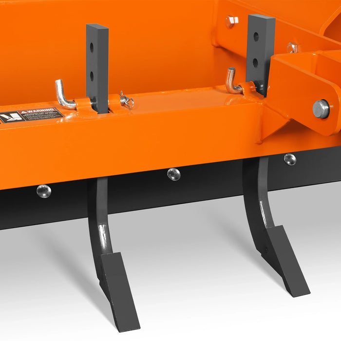96" Box Blade Scraper with 8 Shanks 3 Point Hitch Tractor Attachment, — lifestyle view