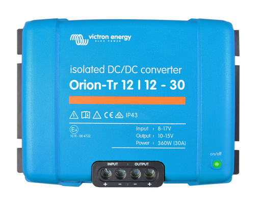 Victron Orion-Tr 12/12-30A (360W) Isolated DC-DC converter - Voltage Regulator - Victron Orion-Tr 12/12-30A (360W) Isolated DC-DC converter | Voltage Regulator front view