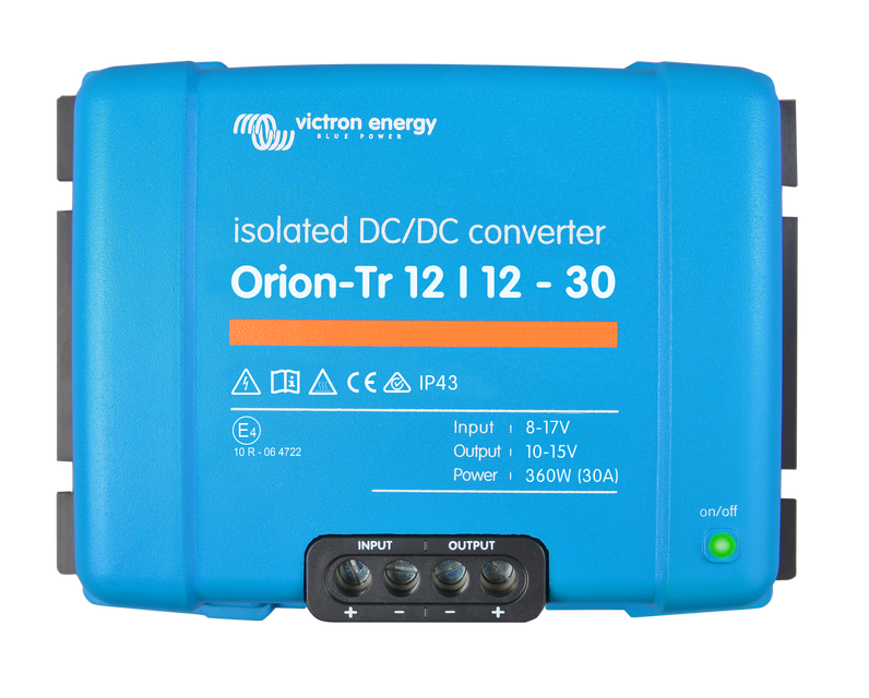 Victron Orion-Tr 12/12-30A (360W) Isolated DC-DC converter - Voltage Regulator - Victron Orion-Tr 12/12-30A (360W) Isolated DC-DC converter | Voltage Regulator front view