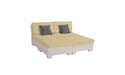 Ledge Lounger SG 4 Piece Sunchair — Cloud Base-4633 Linen Fabric