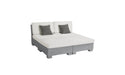 Ledge Lounger SG 4 Piece Sunchair — Granite Gray Base-4634 White Fabric