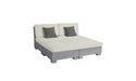Ledge Lounger SG 4 Piece Sunchair — Granite Gray Base-4651 Silver Fabric