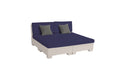 Ledge Lounger SG 4 Piece Sunchair — Cloud Base-4646 Captain Navy Fabric