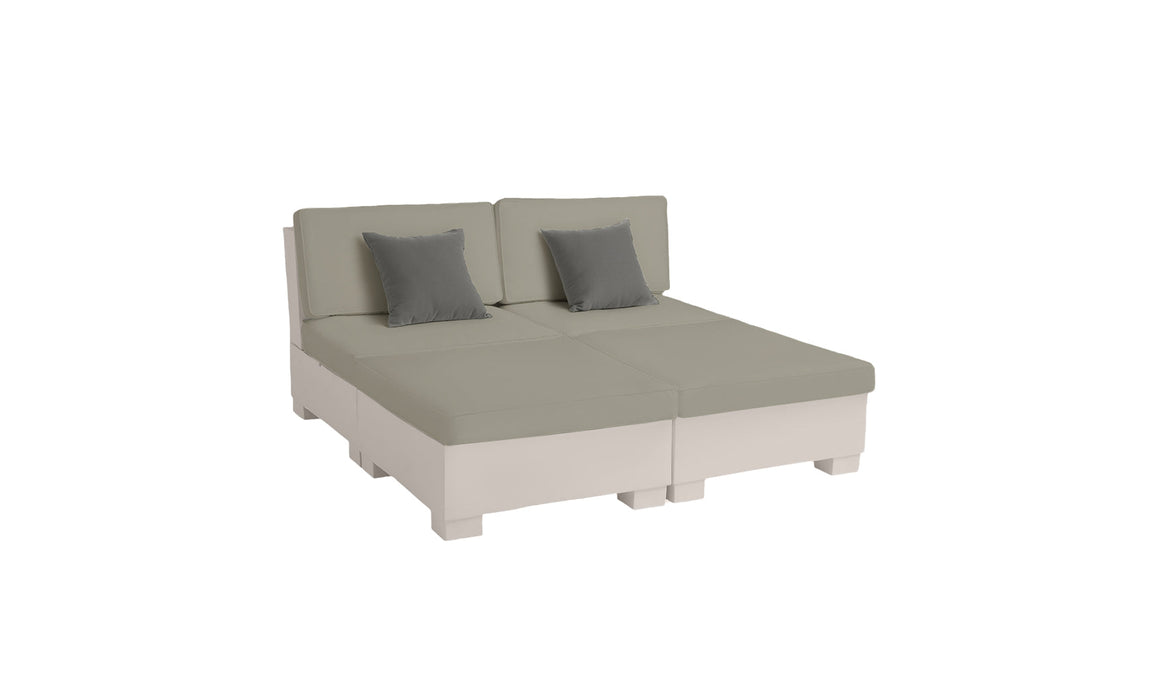 Ledge Lounger SG 4 Piece Sunchair — Cloud Base-4630 Cadet Grey Fabric