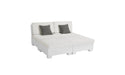 Ledge Lounger SG 4 Piece Sunchair — White Base-4634 White Fabric