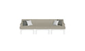 Ledge Lounger Mainstay Sectional Arrangement 3 Piece Sofa — Mainstay Sectional Arrangement 3 Piece Sofa