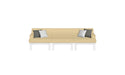 Ledge Lounger Mainstay Sectional Arrangement 3 Piece Sofa — Mainstay Sectional Arrangement 3 Piece Sofa