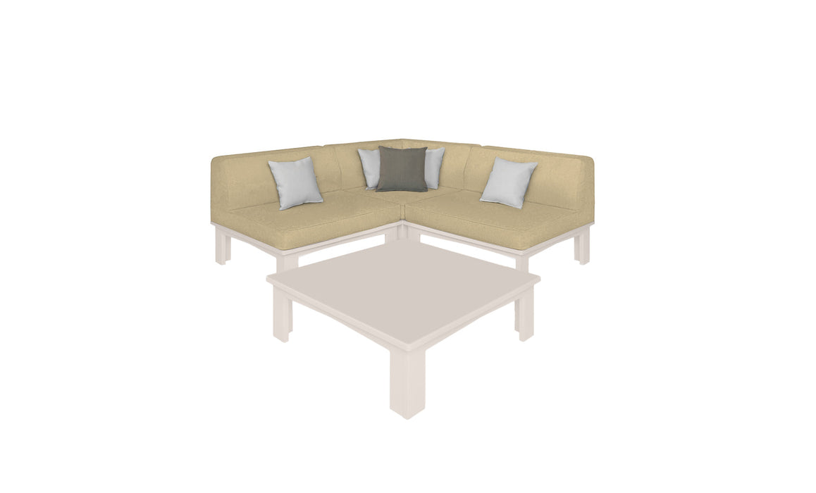 Ledge Lounger Mainstay Sectional Arrangement 4 Piece Diamond — Mainstay Sectional Arrangement 4 Piece Diamond