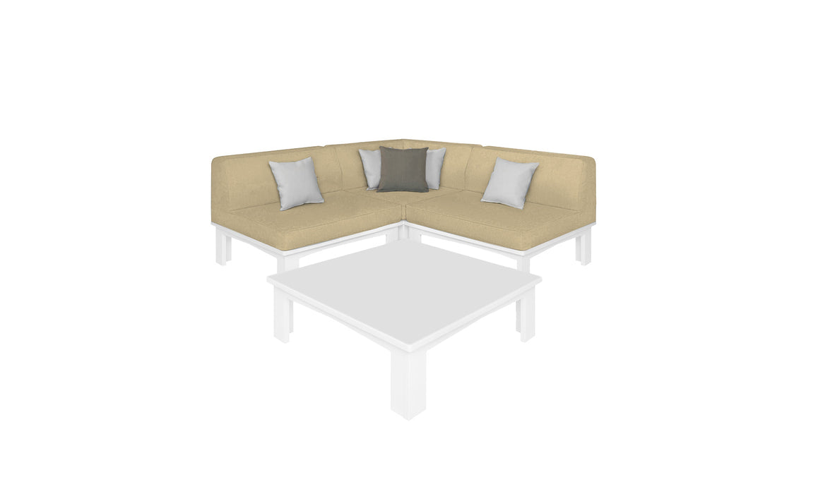 Ledge Lounger Mainstay Sectional Arrangement 4 Piece Diamond — Mainstay Sectional Arrangement 4 Piece Diamond
