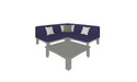Ledge Lounger Mainstay Sectional Arrangement 4 Piece Diamond — Mainstay Sectional Arrangement 4 Piece Diamond