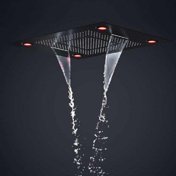 Cascada Showers 23”x31” Recessed Music Waterfall Rain LED Shower Head with Built-in Bluetooth Speaker - Product Image 9