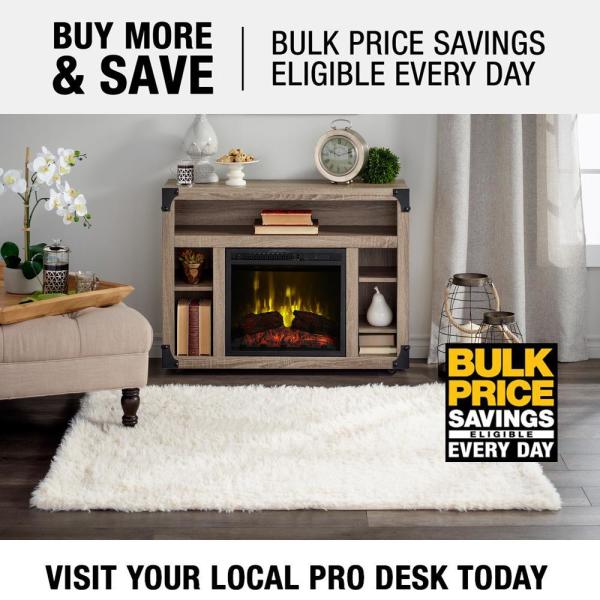 Dimplex Chelsea 37-Inch Media Console with 18-Inch Electric Fireplace in Distressed Oak (C3P18LJ-2086DO) Dimplex