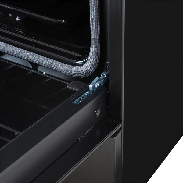 Forno Leonardo Espresso 30-Inch Gas Range in Black with Stainless Steel Handle (FFSGS1116-30BLK) FORNO