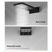 Cascada Showers 9"x22" Matt Black Wall Mounted Multi Settings Shower System - Alternate View