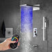 Cascada Showers 9"x22” Music LED shower set with Single Valve & LCD Display - Product Image 12