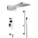 Cascada Showers 9"x22” Music LED shower set with Single Valve & LCD Display - Product Image 11