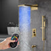 Cascada Showers 9"x22” Music LED shower set with Valve & LCD Display - Product Image 12