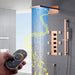 Cascada Capri 9"x22” Music LED Shower System - Detail View