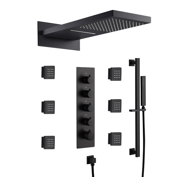 Cascada Showers Capri 9"x22” Music LED Shower System: The Ultimate Shower Experience - View 17